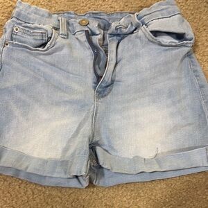 Light Blue Denim Women's Shorts